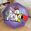 1PC BT21 Characters Automatic Folding Umbrella | Vibrant Motif & Compact Design for Everyoneyy250930004
