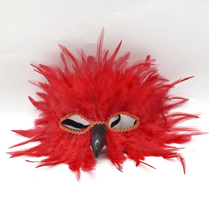 Women Bird Beak Eagle Mask Cosplay Owl Feather Gothic Animal Masks Masqueade Halloween Carnival Dress Up Party Costume Gifts