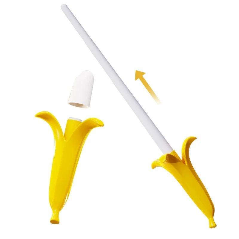 Banana Toy Sword Retractable Sword Simulated Banana Toy Knife Gravity Sensor Fun Creative Decompression Toy for Adult Kids
