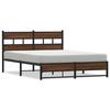 VidaXL Cadre de lit en métal sans matelas chêne marron 160x200 cm 4017329