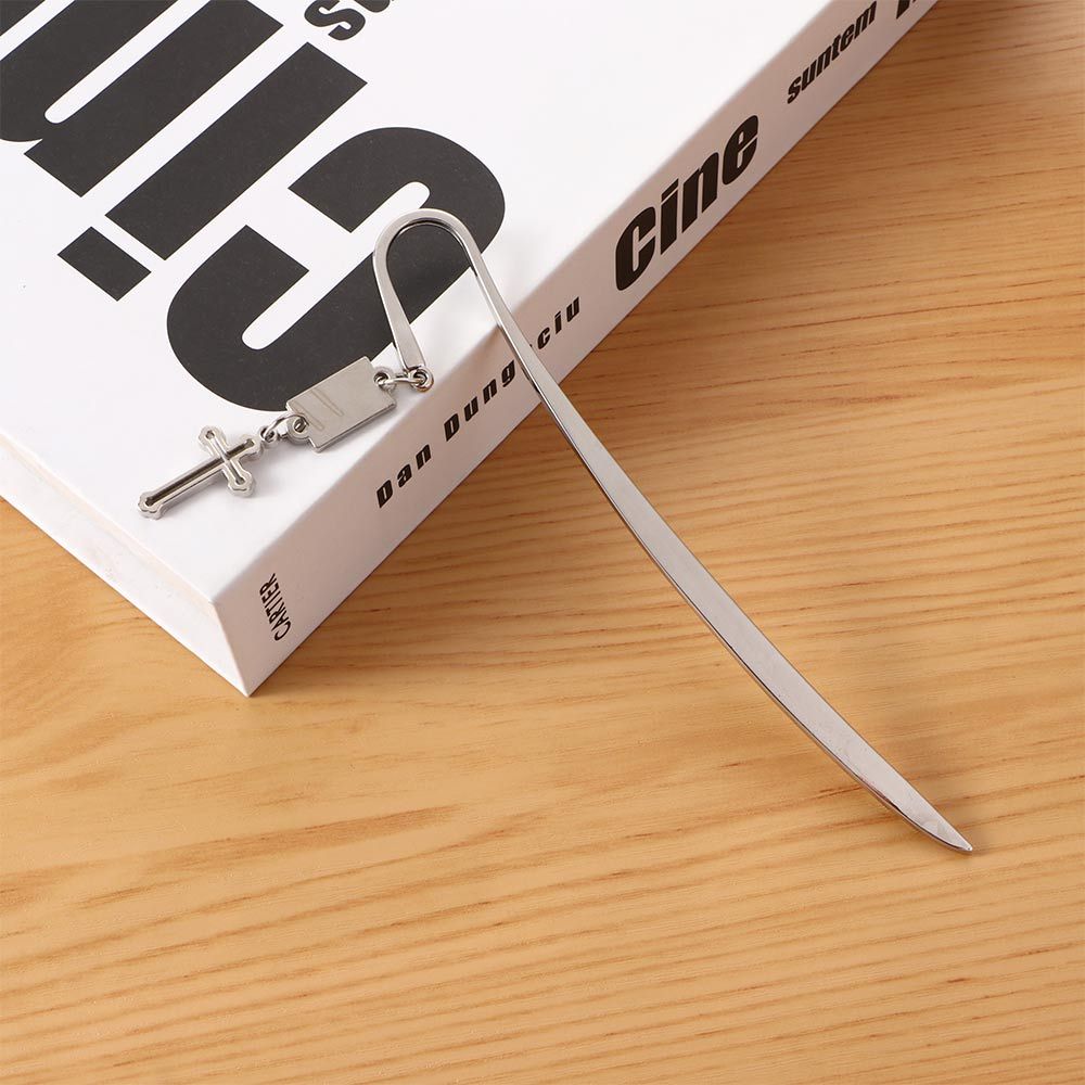 Gift Christian Accessories Open Letter Stick Tool Cross Bookmarks Cross Pendant Bookmarks Metal Bookmarks Letter Opener