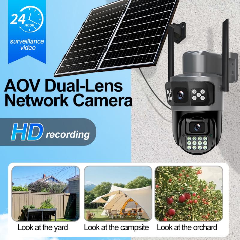 AOV Outdoor 5K Solar Binocular Camera with Smart 4G Night Vision Monitoring