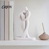 Seamless Splicing Art Statue Abstract Human Body Statue, Female Figurine Embracing Love Sculpture, 3D One-Piece Molding One-piece Shape for