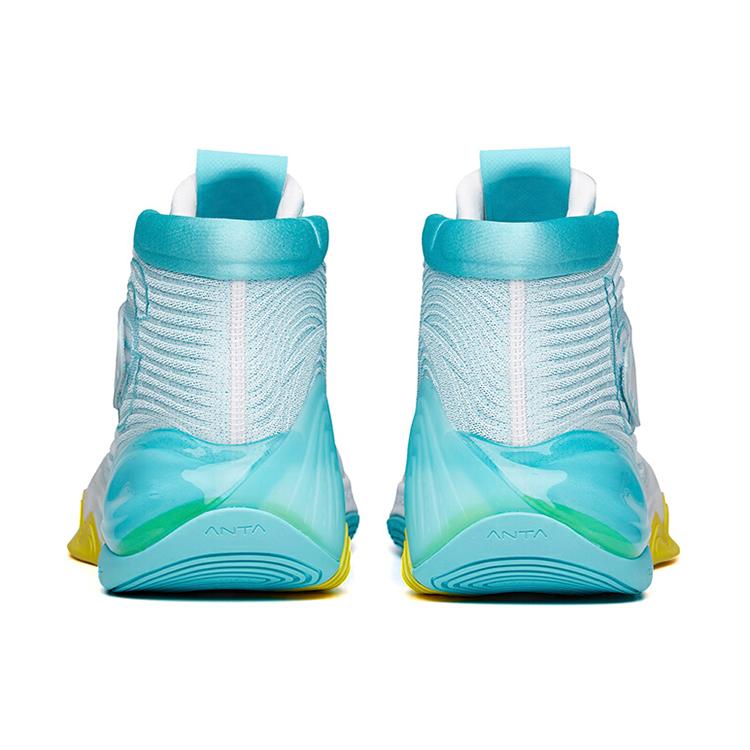 New Anta KT6 'Top Of G6' KT Cushioning Anti-Slip And Wear-Resistant High-Top Basketball Shoes Swim Pool Blue 112131101-1