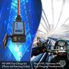 QC3.0 PD Motorcycle USB Charger Waterproof 12V Power Supply Adapter with Switch LED Voltmeter Socket Moto Phone Charger,Hot Sale