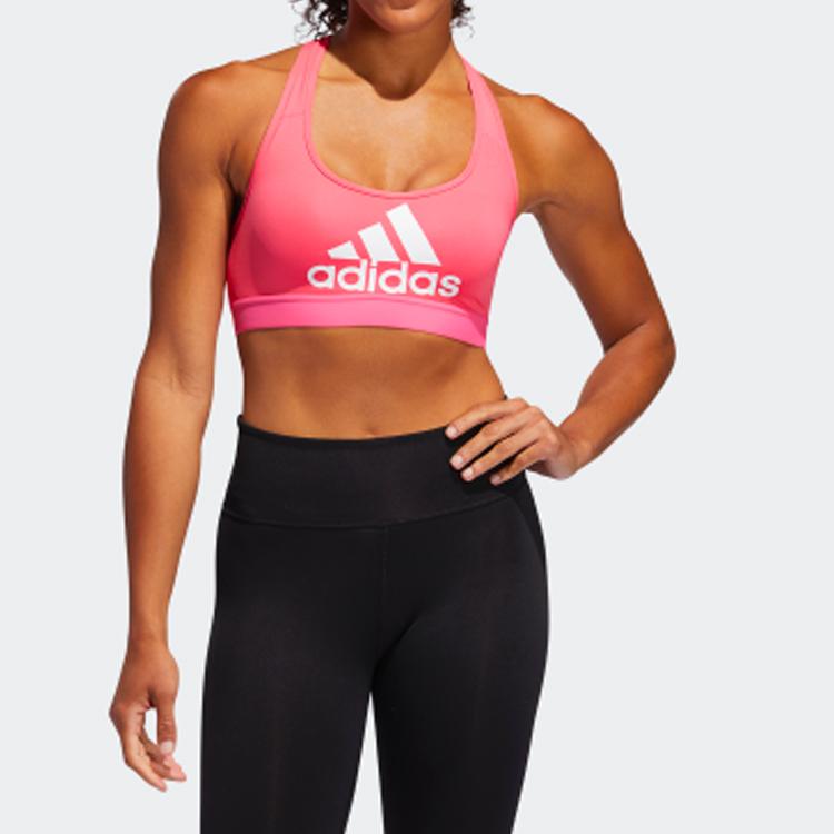 adidas Medium Intensity Fitness Sports Bra Women Underwear Pink EI5428