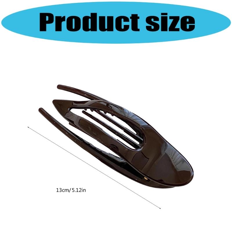 Large Hair Claw Clip Not Slip Grip Shatterproof PC Plastic Hairpin Headdress For Sensitive Scalp Gym Work Travel