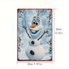 1pc Iron Painting Disney Frozen Olaf Snowman Metal Wall Decoration Iron Art Hanging Ornament Living Room Wall Decoration 20.32cm