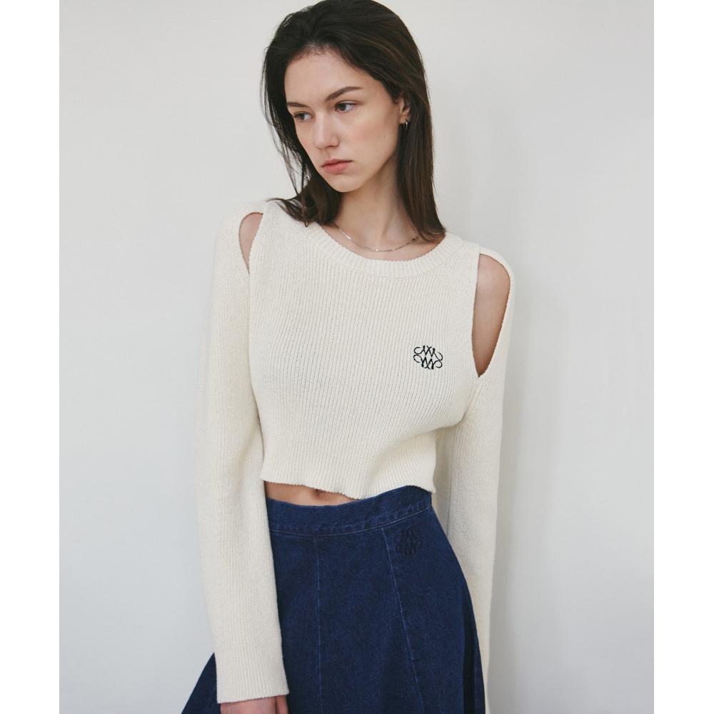 

NICKNICOLE NICOLE PREMIUM SLIT KNITLIGHT BEIGE