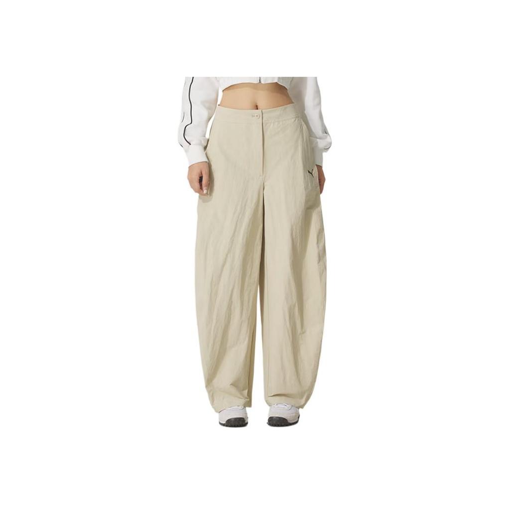 New PUMA Casual Pants Women's Beige 634800-91