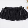 Sweet Girl Lace Patchwork Layered Mini Skirt with Bow - European & American Style