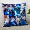 Benutzerdefinierte Ateez KPOP quadratische Kissenhülle Benutzerdefinierte Kissenhülle mit Reißverschluss (Eine Seite) (2)