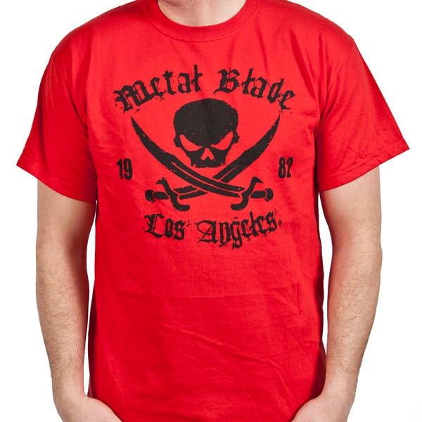 

Metal Blade Records Metal Massacre Red Skull Print Cotton TShirt 80s Vintage Heavy Metal Compilation Unisex 4XL