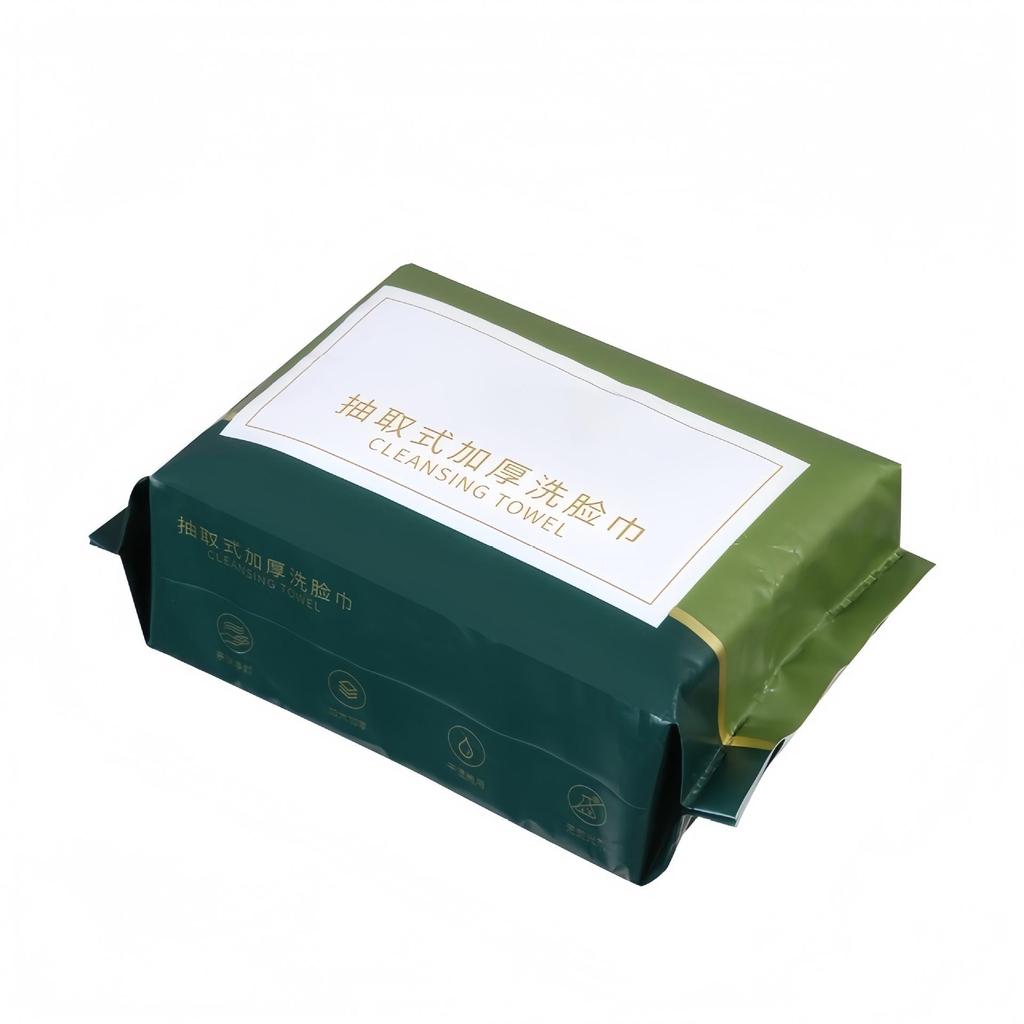Extra Large Dual-Use Disposable Cotton Towels: Soft, Thick Face Wipes for Dry & Wet Cleansing