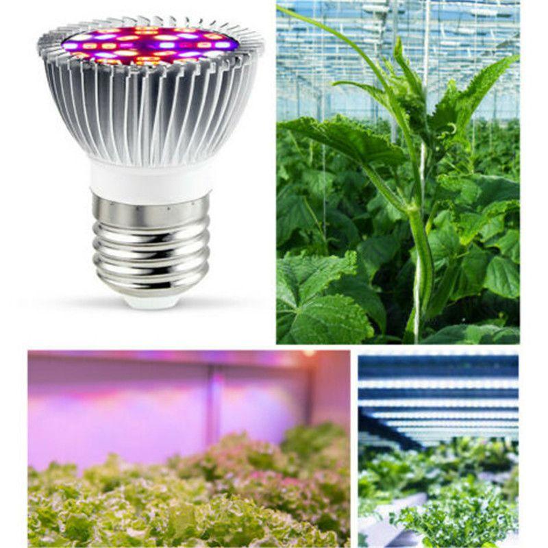 Advanced Full Spectrum 28leds Growing Lamp With Uv Light Perfect For All Plant Stages E27 Gu10 E14