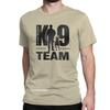 K9 Team K9 Einheit Malinois T-Shirts Herren Reine Baumwolle Freizeit-T-Shirt Anime Belgischer Hund T-Shirts Grafische Kleidung Grafik