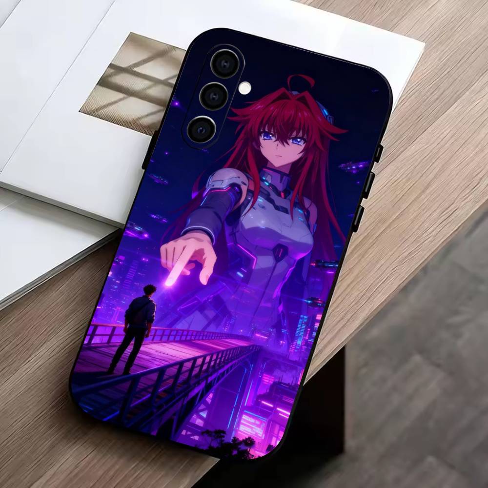 

DxD R-Rias Gremory Phone Case For Samsung Galaxy A73,A72,A71,A70,A53,A52,A51,Soft Silicone Black Cover Samsung a52