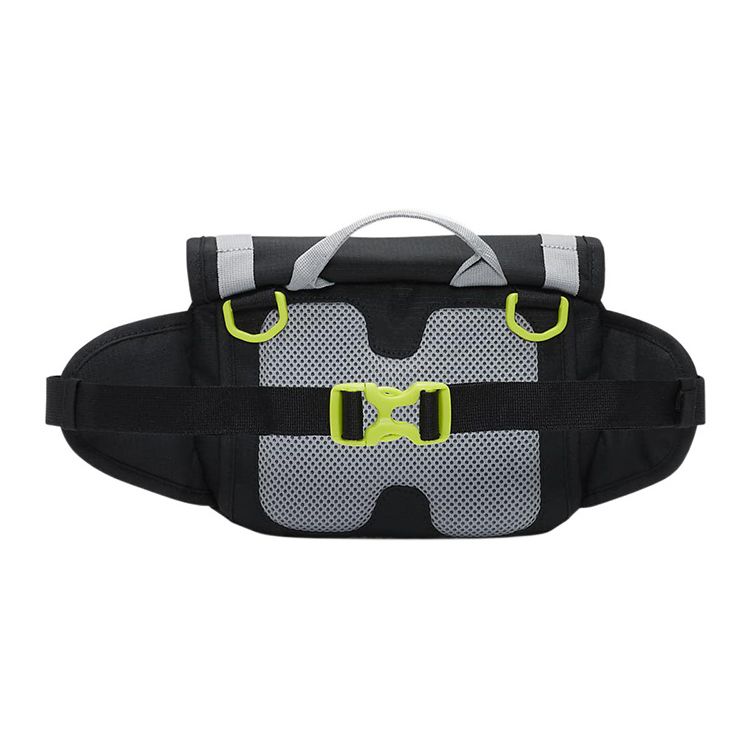Nike Color Block Webbing Strap Design Fabric Shoulder Crossbody Waist Bag Unisex bags Black Gray DJ9681-010