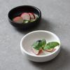 RuHan Nordic Ceramic Matte Black Small Round Seasoning Dish (Set of 2)