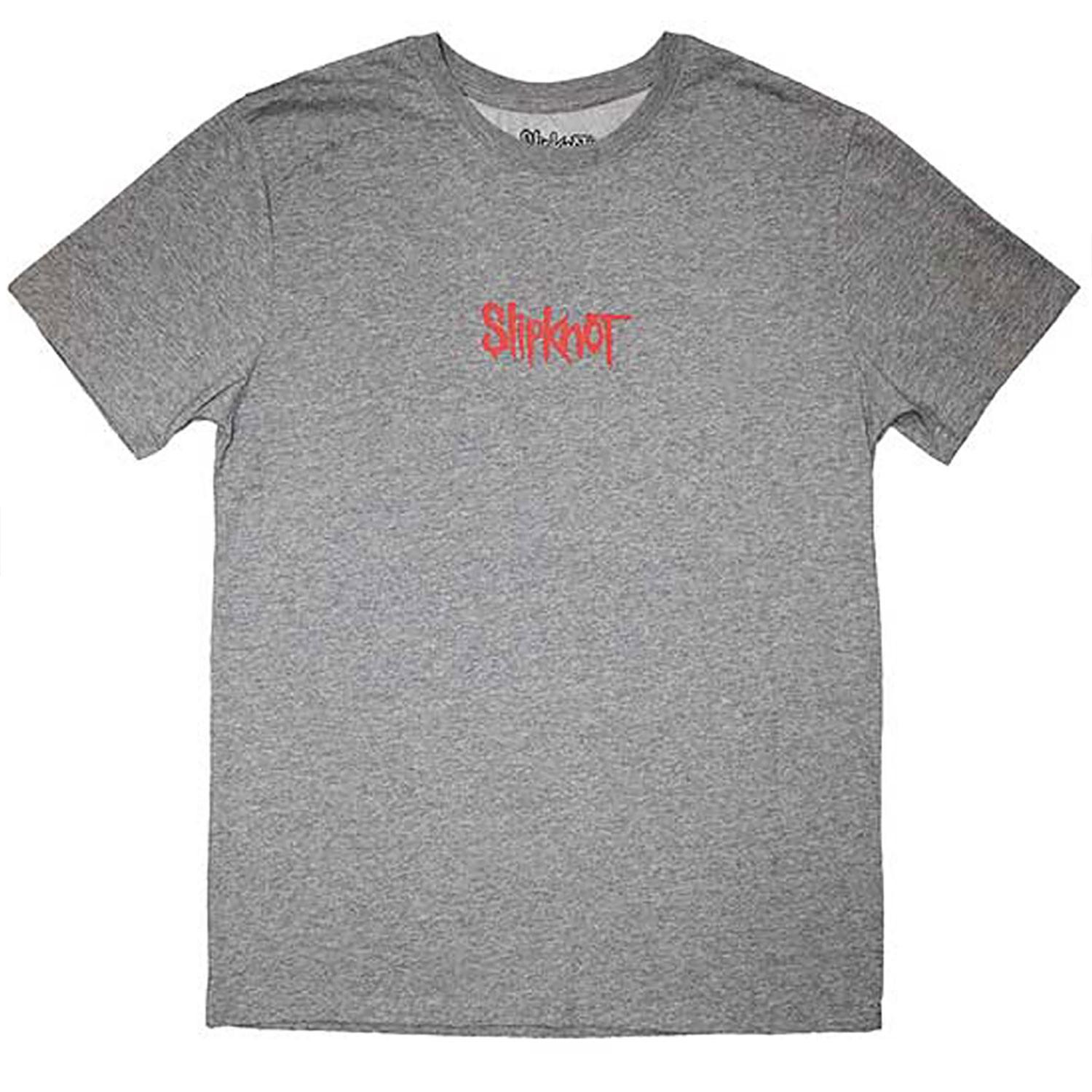 Men s Slipknot Mini Logo T-shirt Small Grey 2XL