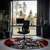 Custom Name Assassin’s Creed Printed Round Rug Carpet Chair Rug Area Rug Entryway Doormats,for Office Chair Living Room Bedroom Kitchen Room.