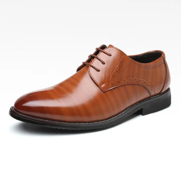 Klasické Pánske Spoločenské Topánky Špicatá Špička Mäkká Podrážka Business Casual Pánske Formálne Topánky Pánske Kancelárske Mokasíny Svadobná Párty Oxfordy Topánky