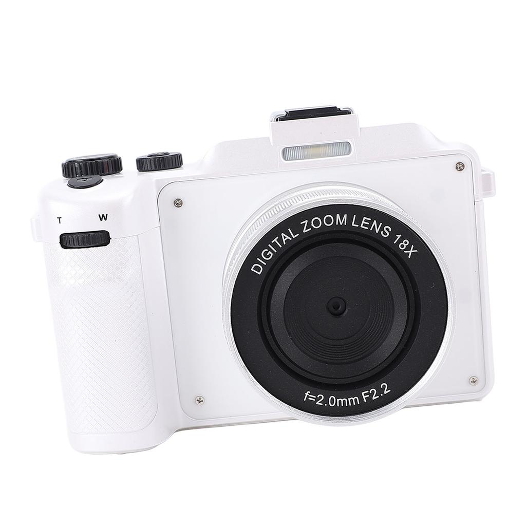 Digital Camera 64MP 4K Front Rear Dual Lens Auto Focus 3in Color Screen Anti Shake Portable Compact