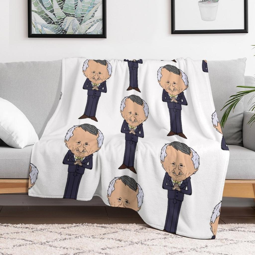 Smiling Friends The Boss - Adult Swim Throw Blanket Blankets For Baby Bed Covers Cute for Sofa Blankets