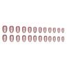 Aurora Short Round False Nail No Fading Long Lasting Resin False Nail for Lady Beauty Nail Makeup