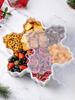 Snack Tray Portable Food Organizer Holiday Snack Box Container For Treats Nuts Fruit Popcorn Dip Dessert Party Table