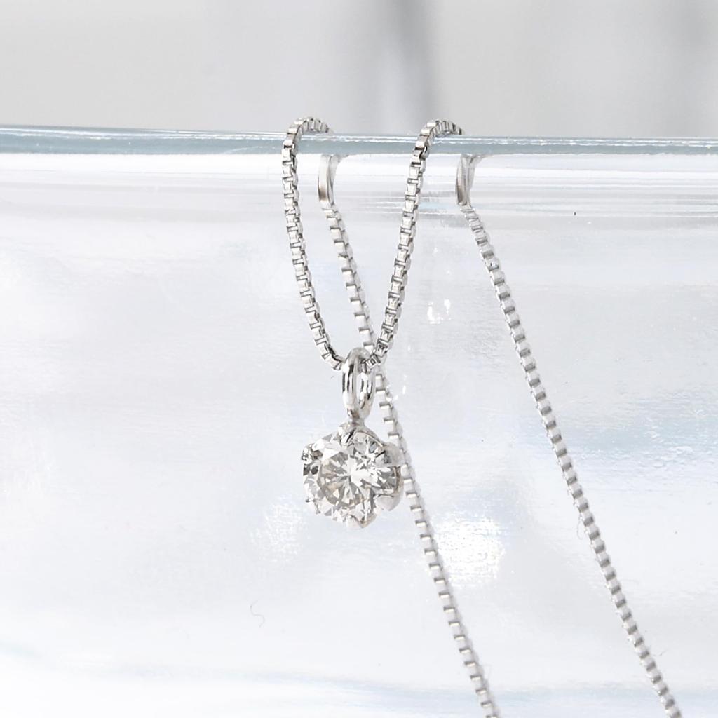 Platinum Diamond UGL with Exclusive DAPN135UGL [D Collection] Necklace, 0.1ct, Certified, Box,