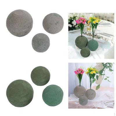 6 Stück Rundes Blumensteckset, Nasssteckschaum, für Hochzeitsfeierdekoration