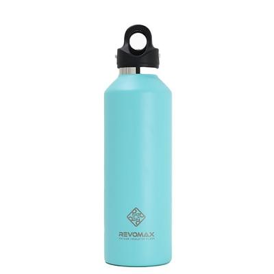 REVOMAX 32oz Vacuum Insulated Flask Version 2 Water Vacuum Perfect for and V3 Bottle, 950ml, Insulated, Sports, Outdoors, Training, (Lake Green)