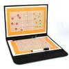 Foldable Magnetic Volleyball Strategy Board with Chess Pieces and Pen