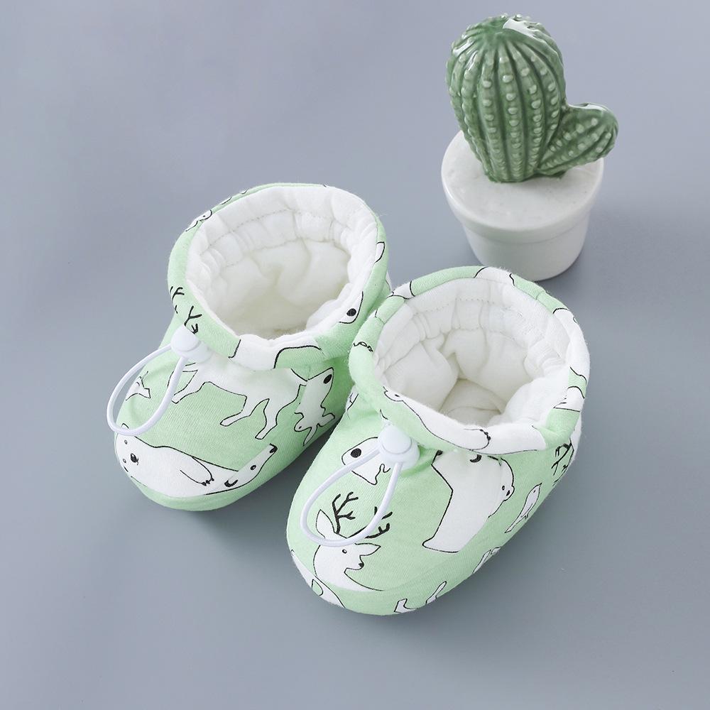 Winter Newborn Fleece-Lined Soft-Soled Baby Shoes & Socks: Warm Cotton for Toddlers, Boys & Girls