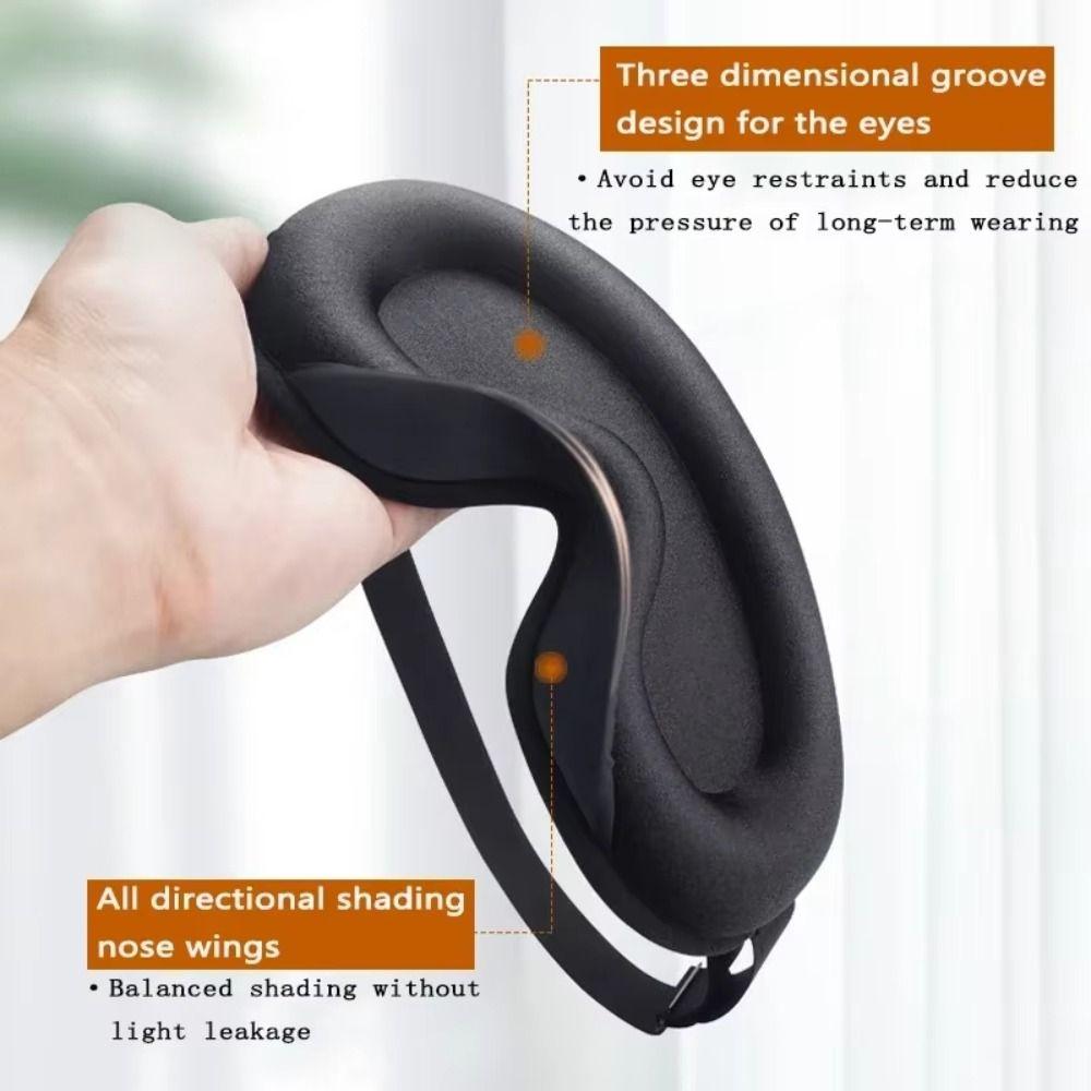 Padded Design Sleep Mask Comfy Material Blockout Light Eye Mask Blindfold Eye Shade  Night Use