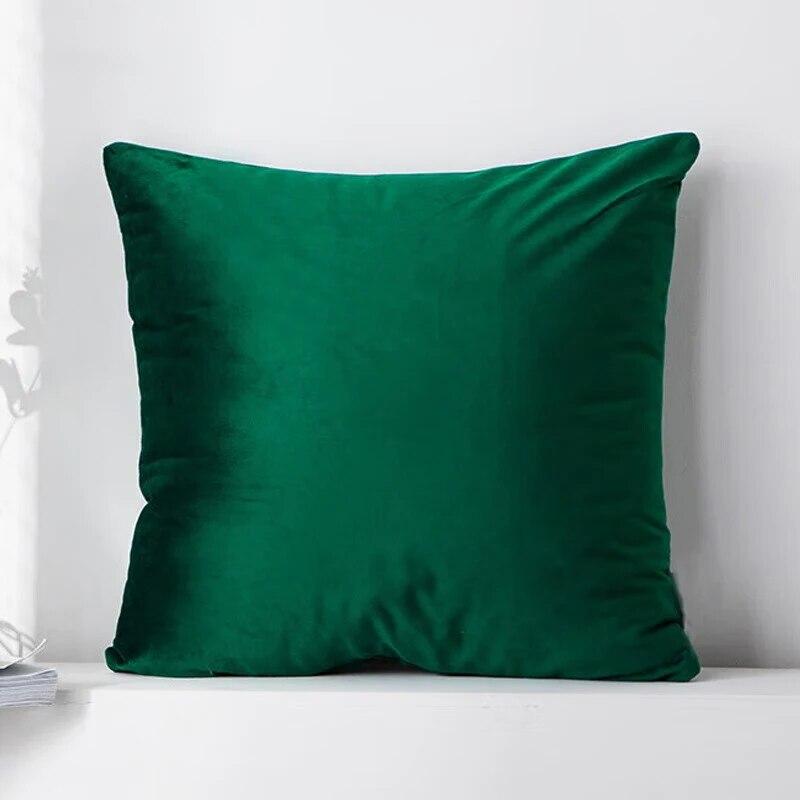 Solid color velvet pillowcase huddle pillowcase Nordic vintage style cushion cover home