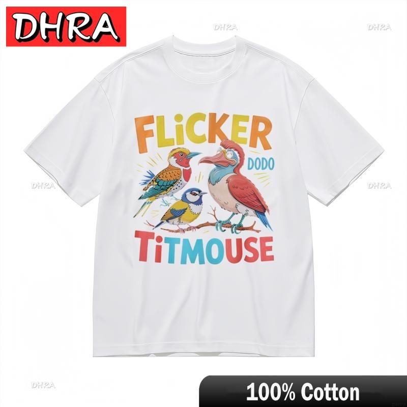 Womens Comfortable Comfy Classic TShirt Extinct Dodo and Birds Graphic Tee Tops Shirts for Vocation TShirt Femme France 4XL
