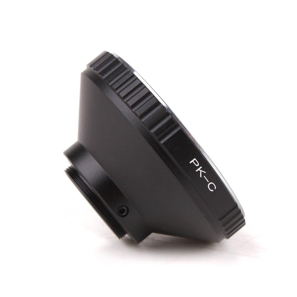 Pixco Lens Adapter for Pentax K Mount Lenses to 16mm C Film Mount Cameras Film Mount (Pentax-C Camera)