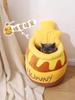 Cozy Semi-Enclosed Winter Nest for Cats & Dogs with Washable Mattress & Free Sleeping Pad