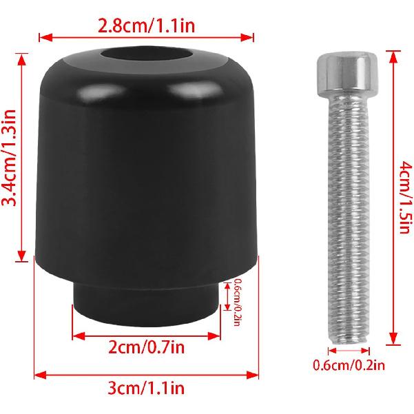 Motorcycle Handle Bar End Grips Plug Weights Hand Grips Plug Caps Replacement for Yamaha MT09 MT-09 MT 09 2021 2022 2023 MT07 MT-07 YZF-R9 2025