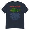 Born To Fish Forced To Sell My Labor Fishing Strange Specific Meme T-shirt Personality Casual Funny Humor Street Short Sleeve