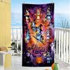 Halloween Friends Personalized Name Beach Towel Soft Durable Quick-Dry Suitable for Swimming Gym Camping Yoga Vacation