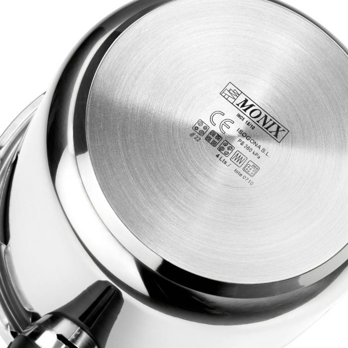 Autocuiseur - Monix - M560005 - 4 Et 6L - Acier Inoxydable 18/10 - Tous Feux Dont Induction