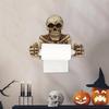 Halloween Schädel Taschentuchspender Wandmontage Papierhalter Kreativer Schädel Toilettenpapierhalter Einfache Installation Badezimmerdeko