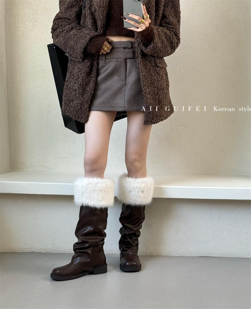 

Корейская версия осенне-зимние бархатные утепленные теплые короткие ботинки детские 2025 новые для улицы с увеличением роста тонкие ботинки удобные хлопковые ботинки 39 коричневый