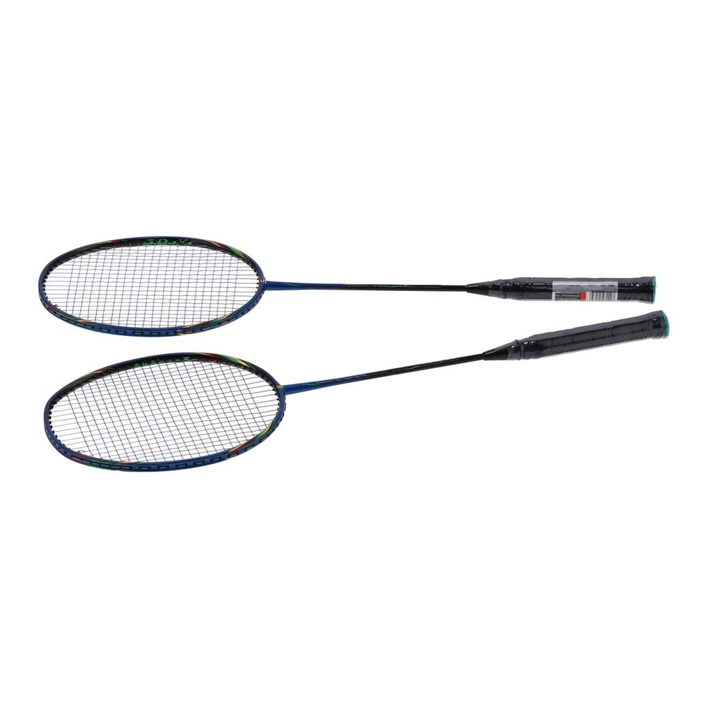 2 Player Badminton Racquets Set Lightweight Carbon Composite Double Rackets for Adults