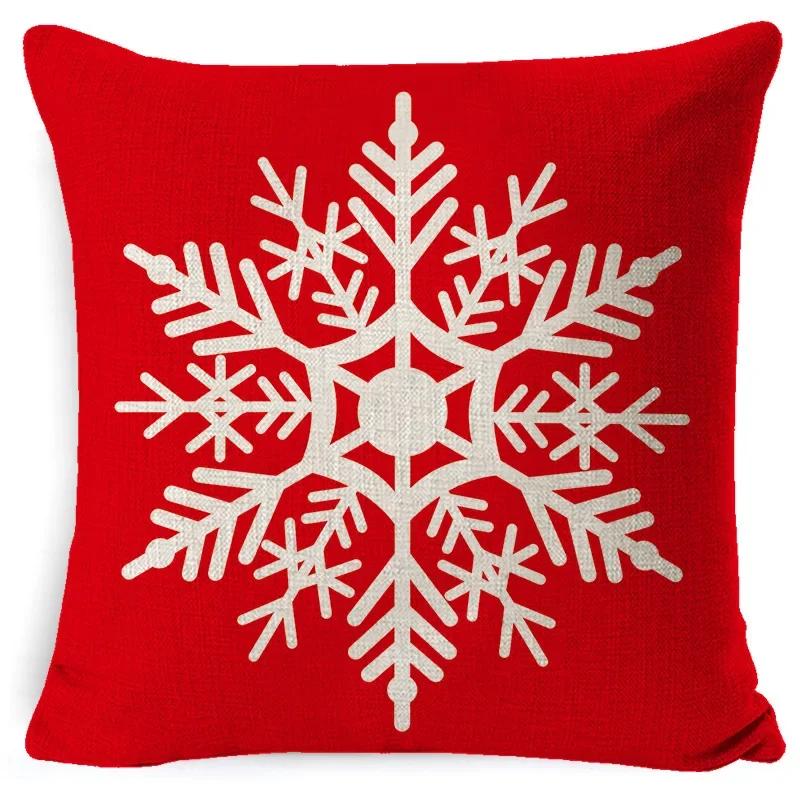 45CM Christmas Pillow Case Cushion Cover 2023 Christmas Decoration Red Gift Home Decoration Happy New Year Christmas Supplies