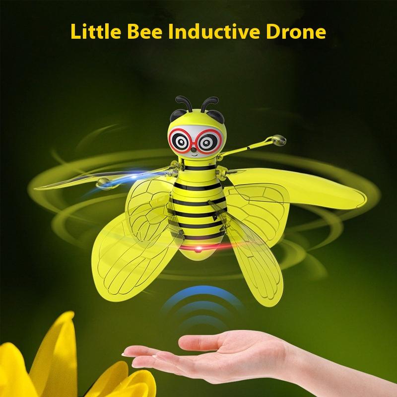 Induction Bee Aircraft Gesture Suspension Luminous Toy Stall Toy Flying Doll