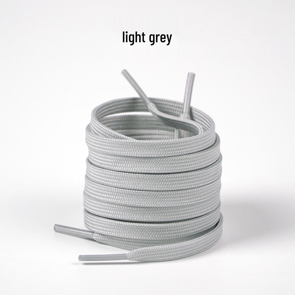 6mm Black & White Double-Layer Flat Shoelaces for Casual & Sports Shoes